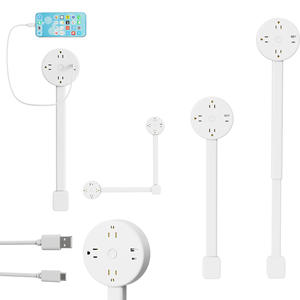 Multipresa con Spine EU e US, 2 Porte USB-A, USB-C e 2 Prese AC, Forma Rotonda e Quadrata - Product Image 1