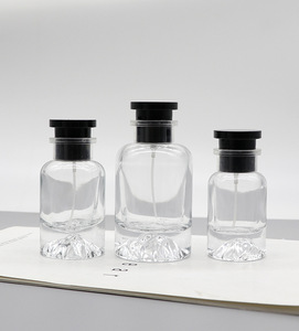 Luxury 30ml 50ml Thick Bottom Empty Glass Perfume Spray <b>Bottle</b> High Quality Refillable Fragrance Container with Aluminum Cap - Product Image 6