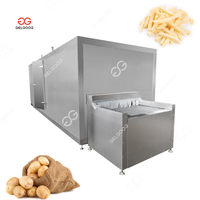 Gelgoog Línea de Congelación Rápida Individual Automática Verduras Congelación Maquinaria de Procesamiento de Patatas Congeladas
