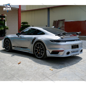 Kit carrosserie en fibre de carbone sèche Tec Art Style pour <span class=keywords><strong>Porsche</strong></span> <span class=keywords><strong>911</strong></span> 992 Turbo S 2020+ Pare-chocs avant Diffuseur arrière Jupes latérales Spoiler Kit carrosserie - Product Image 6