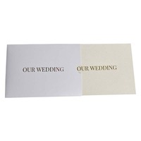 Videolibro de tapa dura con pantalla LCD para invitaciones de boda de lujo