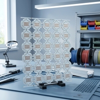 Circuit imprimé en aluminium LED à dissipation thermique simple face 1,2 mm 25 µm cuivre OSP pour l'éclairage