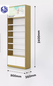 Espositore per Medicina Occidentale con Scaffale Ombreggiato, Vetrina Speciale per Medicina Cinese per Cliniche e Farmacie - Product Image 2