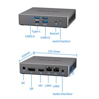 Mini PC HGFRTEE 2025 con Intel de 12.ª Generación, Quad-Core N100, Bajo Consumo, WiFi 5, Soporte para Triple Pantalla, Disco Duro SSD, para EE. UU./UE/Japón, Ideal para Juegos