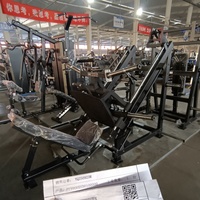Machine à Squat Inclinée à 45 Degrés à Charge par Disques, Conception Ergonomique à Levier, Équipement Commercial de Musculation des Jambes Direct Usine