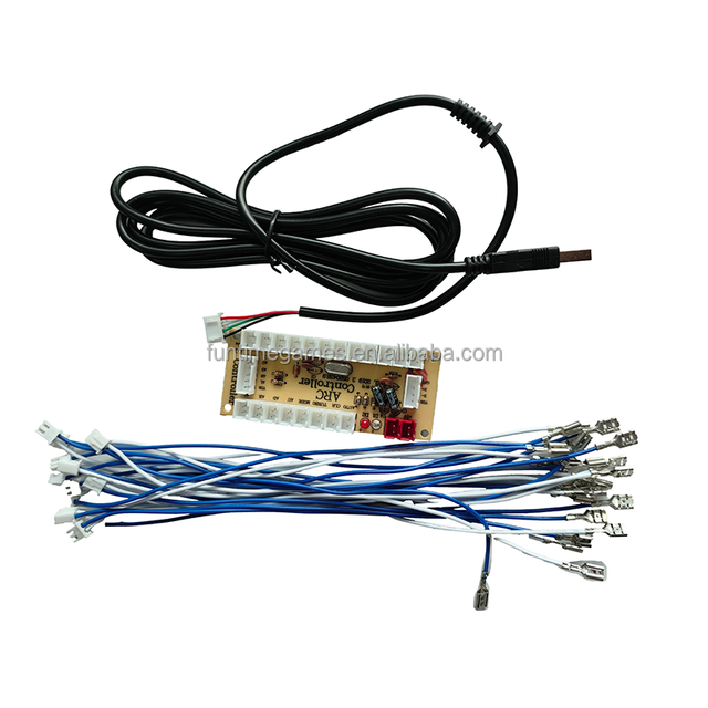 DIY Arcade Joystick Controller 5V USB Encoder Zero Latency for PC or Raspberry Pi Made of Durable Plastic for Crane Machine