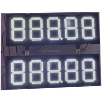 Station-service numérique 7 segments led affichage prix de l'essence panneau signalisation LED prix du gaz signe