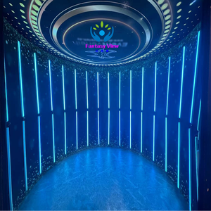 خلفية LED مخصصة لتصوير الفيديو بزاوية 360 درجة، محيطة بالكامل بإضاءة RGB لكشك التصوير، مع حامل قابل للتعديل - Product Image 1