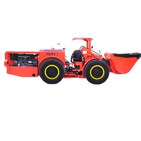 Chargeur frontal souterrain miniature de 2 tonnes avec transmission intégrale 4x4 et système entièrement hydraulique pour la construction