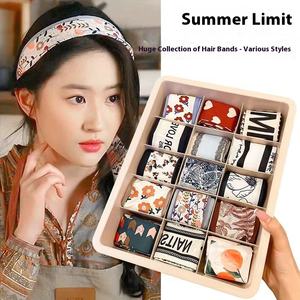 Franse Mode Koreaanse Stijl Lange Zijden Sjaal Haarband Kinderen 2024 Nieuwe Weven Haar Touw Strik Lint Stropdas Party Gebruik - Product Image 2