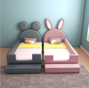 <span class=keywords><strong>Letto</strong></span> per Bambini in <span class=keywords><strong>Legno</strong></span> <span class=keywords><strong>Massello</strong></span> Affiancabile <span class=keywords><strong>Letto</strong></span> <span class=keywords><strong>Singolo</strong></span> Allargato per Neonati con Sponda di Sicurezza - Product Image 4