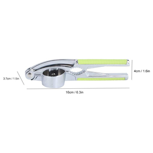 <b>Kitchen</b> <b>Gadgets</b> Manual Zinc Alloy Stainless Steel 2 in 1 Garlic Press Garlic Masher Crusher Garlic Mincer Eco-Friendly - Product Image 4