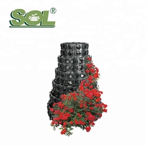Tour de jardinage vertical pour fraises, pots de jardinage vertical, tour de jardinage vertical pour fleurs, tour hydroponique verticale pour plantes - Product Image 1