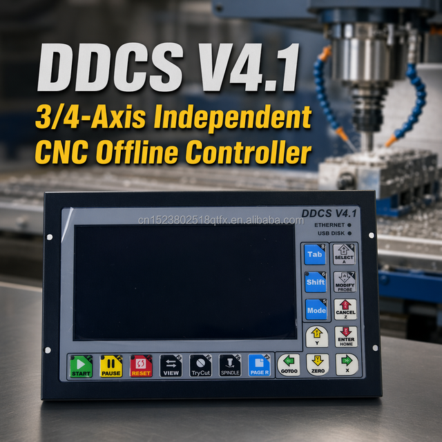 JLE CNC TECH DDCS-Expert 4 Axis Offline Controller Standalone CNC Motion Control System 1GB Memory 5" Screen