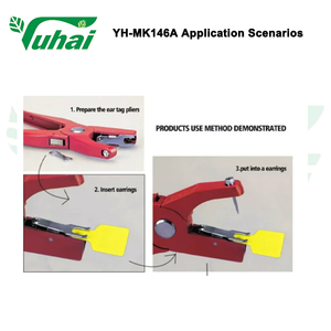 Animal Ear Tag Aplicador Alicadores Metal Pecado Ear Tagger para Porco Ovelha Gado Vaca Ear Tags Vaca Alimentação para Uso Agrícola-Novo Usado - Product Image 3