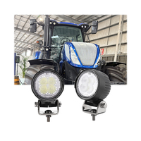 Feux de travail LED ronds Emark R10 de 3 pouces pour New Holland T7 360 °   Support rotatif pour lampe de travail LED