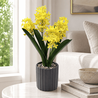 Arrangement de fleurs artificielles réalistes en forme de jacinthe de vigne, style moderne, pour la décoration de table et d'étagère de mariage