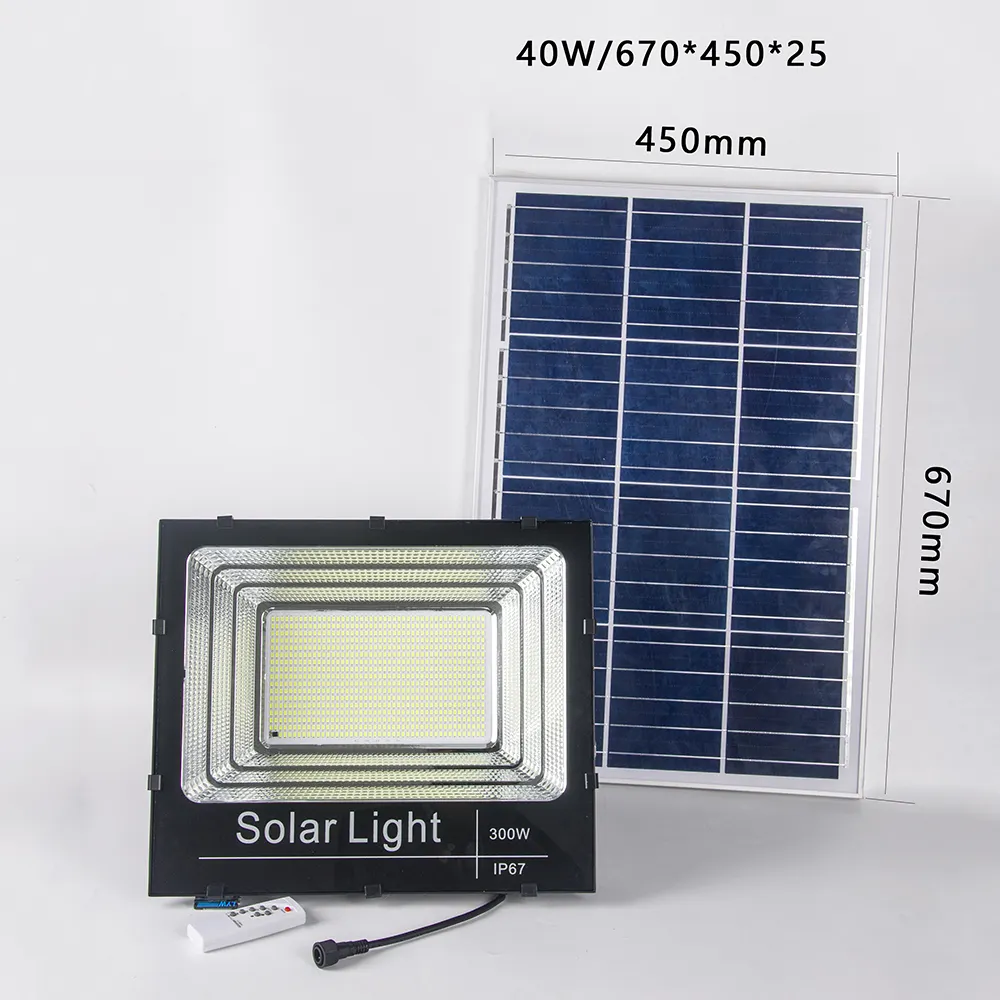 300W 400W LED güneş sel ışıkları su geçirmez açık Solar şarj LED ışık 400W