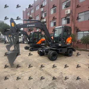 Nouvelle pelleteuse à roues de 6 tonnes/Corée du Sud Doosan Develon Dx60w Eco Mini pelleteuse à roues Dx60w-9c à vendre - Product Image 2