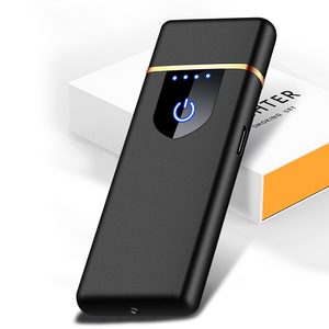 Venta caliente filamento de tungsteno carga fuerte a prueba de viento inducido bobina de doble cara Flip Top USB encendedores logotipo personalizado - Product Image 2