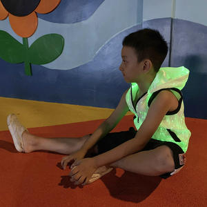 <span class=keywords><strong>Sweat</strong></span> à capuche pour enfants, en Fiber optique, veste lumineuse LED, couleur changeante, <span class=keywords><strong>sweat</strong></span>-shirt, vêtements pour enfants, garçons et filles, - Product Image 2