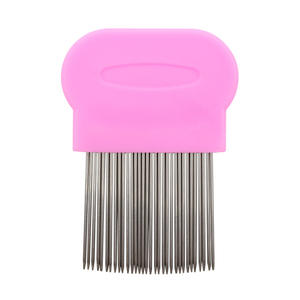 घने दांत स्टेनलेस स्टील सुई बिल्ली कंघी पालतू जानवर के लिए प्लास्टिक सामग्री के साथ पालतू जानवरों की आपूर्ति - Product Image 6