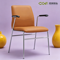 Chaise de bureau de formation confortable, chaise de bureau pour salle de conférence, chaise de bureau à dossier bas, chaise de bureau lounge, chaise en cuir