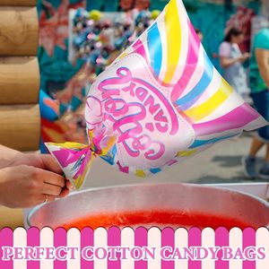 Bolsas de Algodón de Azúcar con Corbatas Bolsas Grandes para Algodón de Azúcar con Estampado para Carnavales Circo Fiesta Favores Suministros - Product Image 6