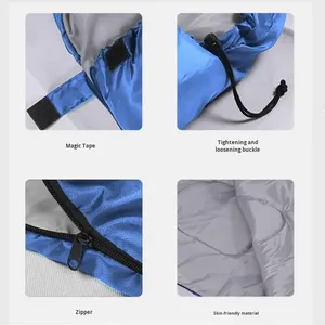 <span class=keywords><strong>Saco</strong></span> de <span class=keywords><strong>Dormir</strong></span> de Poliéster Resistente a la Suciedad para Acampar al Aire Libre en Invierno, para Adultos, con una Longitud de 190+30 cm, para Viajes y Senderismo - Product Image 3