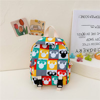 Sacs à dos d'école portables pour la maternelle, sacs à dos de dessin animé mignons Mickey Minnie, sacs à dos en nylon haute capacité pour enfants
