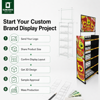 Support d'affichage personnalisé pour aliments et boissons, présentoir de vente au détail POP avec écran LCD pour la promotion en magasin