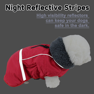 Famicheer BSCI <span class=keywords><strong>pastor</strong></span> alemán Dachshund ropa de invierno chaquetas de perro grande <span class=keywords><strong>para</strong></span> invierno abrigos y chaquetas sólidas modernas 1 pieza/bolsa opp - Product Image 6