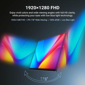 Monitor IPS con Pantalla Táctil MINIX SF10T de 105 Pulgadas, Ángulo de Visión de 178°, Altavoces Dobles Integrados, Luz Azul Baja, HDR, Cuidado de la Vista, Cubierta Inteligente - Product Image 4