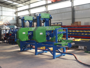 High Productivity Multi-head Horizontal Resaw Band Saw Continuous Feeding Timber Slab <b>Cutting</b> <b>Machine</b> for Pallet <b>Wood</b> Production - Product Image 2