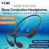 Écouteurs Sportifs à Conduction Osseuse à Oreille Libre, Étanche IPX8, pour la Natation, Bluetooth 6.0, Vente Chaude Usine
