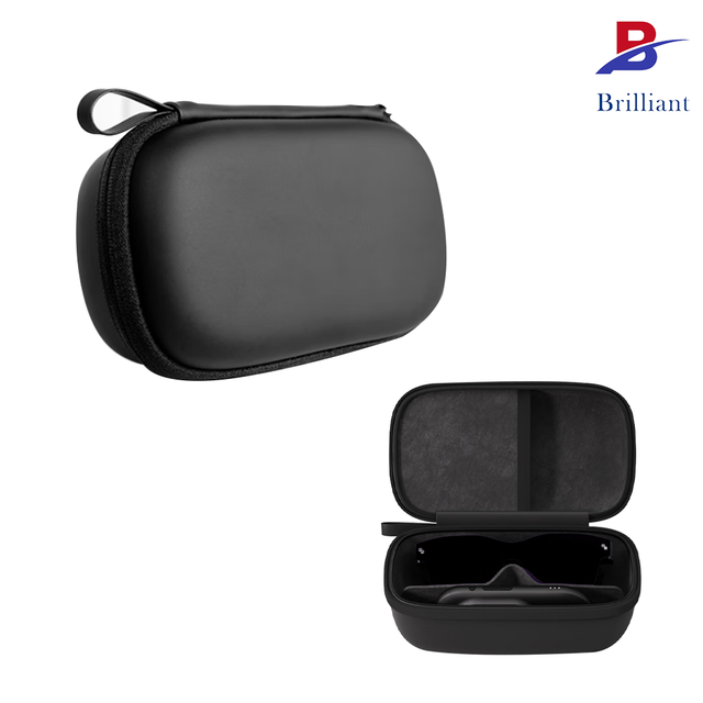 Outdoor Portable EVA VR Headset Case with Zipper All Weather Water Resistant Storage for Road Trip Camping Gaming Use