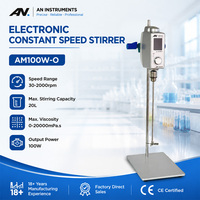 Agitador de Techo al por Mayor AM100W-O, Fabricado en China, OEM, 20L, Acero Inoxidable 316L, Mezclador Electrónico de Velocidad Constante, Certificado CE, Suministro Global