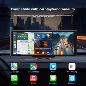 TOPSOURCE Modèle 10,26 pouces Interconnexion sans fil CarPlay Android Auto pour téléphone portable Enregistrement avant et arrière 4K pour <span class=keywords><strong>voiture</strong></span> - Product Image 2