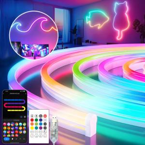 Rgb Fullcolor программируемая лампа трубка силиконовая веревочная лента гибкий светодиодный неоновый свет для внутреннего украшения