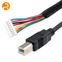 Jaket nilon 2.0 W, kabel USB 100 B 1m/2m/5m daya pintar tembaga murni untuk printer ponsel Android
