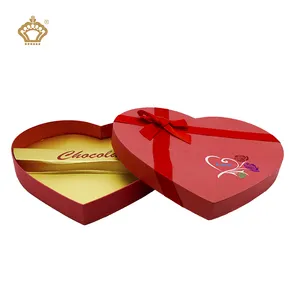 Luxury Custom Logo Printed Cardboard Heart Shape Chocolate Strawberry Paper Gift Packing Packaging Carton Box