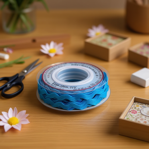 Ilana Cinta Pocolina 1.0Cmx10Y Nastro Blu per Artigianato e Decorazioni - Product Image 2