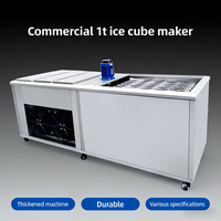 Machine à glaçons commerciale 10kg 20kg pour la conservation de la fraîcheur, idéale pour les entreprises et la vente en gros de blocs de glace
