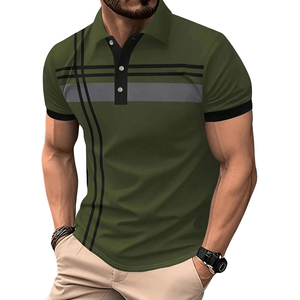 <span class=keywords><strong>Polo</strong></span> Traspiranti Personalizzate a Righe, <span class=keywords><strong>Manica</strong></span> <span class=keywords><strong>Corta</strong></span>, Classiche da Ufficio, <span class=keywords><strong>Polo</strong></span> da Golf Stampate per <span class=keywords><strong>Uomo</strong></span> - Product Image 4