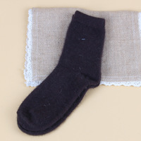 Chaussettes d'hiver de couleur unie et chaudes en laine Chaussettes en poils de lapin angora et de vison Femmes