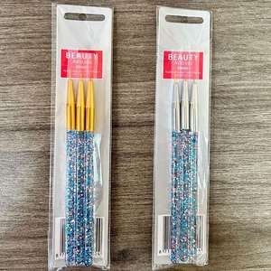 Juego de 3 Herramientas de Nail Art HQ Mixed Proc Discount, Nuevas Herramientas de Nail Art Transfronterizas, Plumas de Nailon Planas para Dibujar Líneas y Tallar para Pintar Uñas - Product Image 6