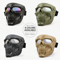Masque de moto avec lunettes intégrées, anti-buée, protection UV400, pour motocross, tout-terrain, Harley, ATV, hommes