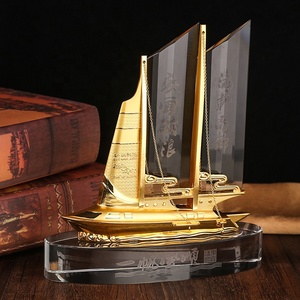 Tùy chỉnh K9 pha lê thủy tinh huy chương thiết kế mới pha lê Thuyền trophies với khắc khắc giải thưởng danh hiệu - Product Image 2