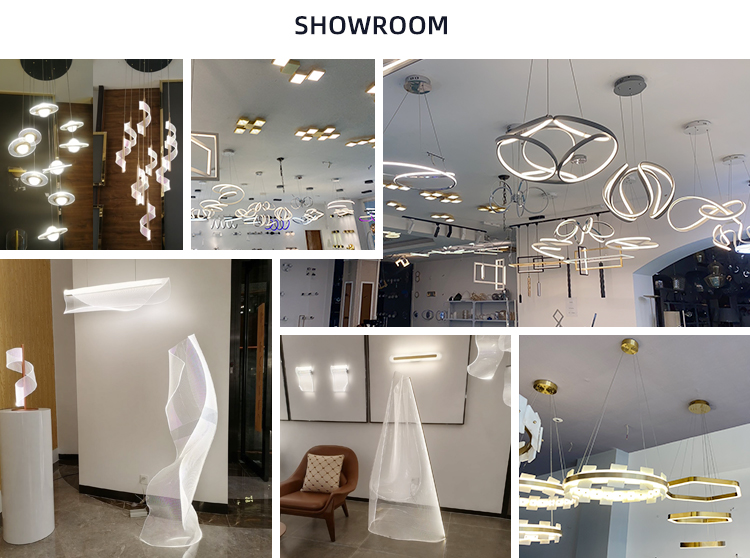 Wholesale Contemporary Hanging Home Decorative Modern Circular Ring Led Chandelier Pendant Light