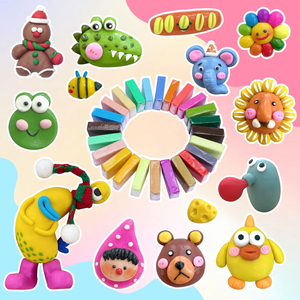 <span class=keywords><strong>Set</strong></span> di Argilla Polimerica Flessibile Professionale per Bambini, 50 Colori, Non Seccante, 20G, per Fai-da-Te - Product Image 3